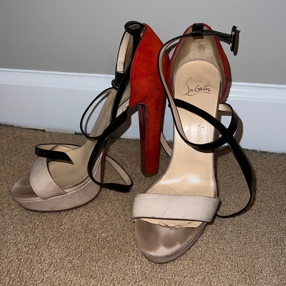 Christian Louboutin Summerissima 140 Nubuck/Veau Velour
